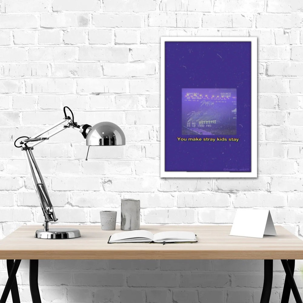 تابلو پینکمن طرح گروه استری کیدز بنفش Stray Kids Purple 27 Jm