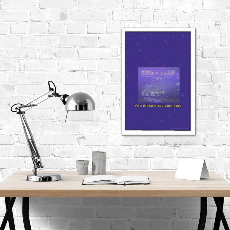 تابلو پینکمن طرح گروه استری کیدز بنفش Stray Kids Purple 27 Jm