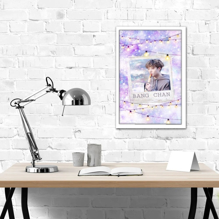 تابلو پینکمن طرح گروه استری کیدز بنفش Stray Kids Purple 25 Jm