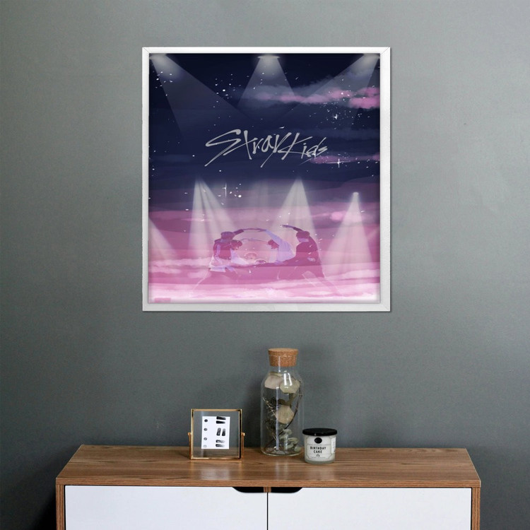 تابلو پینکمن طرح گروه استری کیدز بنفش Stray Kids Purple 15 Jm