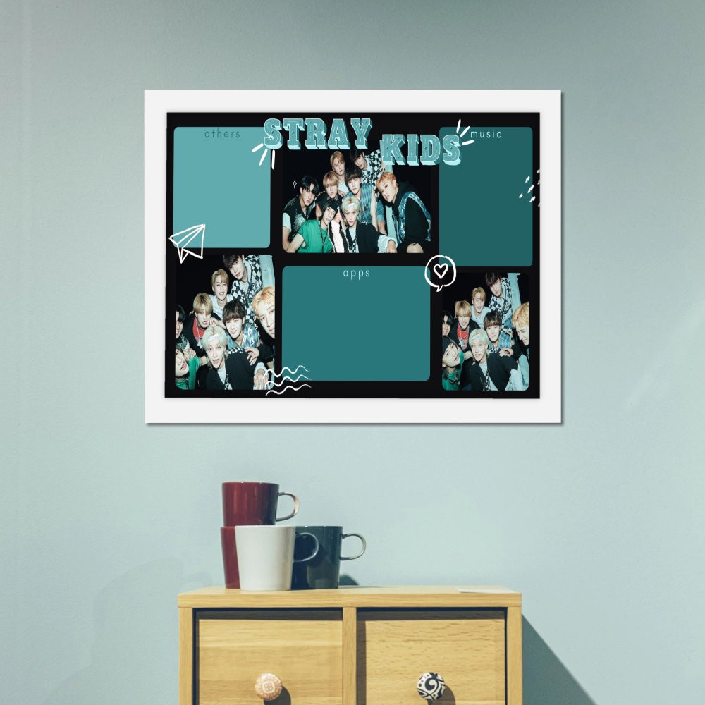 تابلو پینکمن طرح گروه استری کیدز استتیک Aesthetic Stray Kids 5 Jm