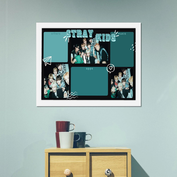 تابلو پینکمن طرح گروه استری کیدز استتیک Aesthetic Stray Kids 5 Jm