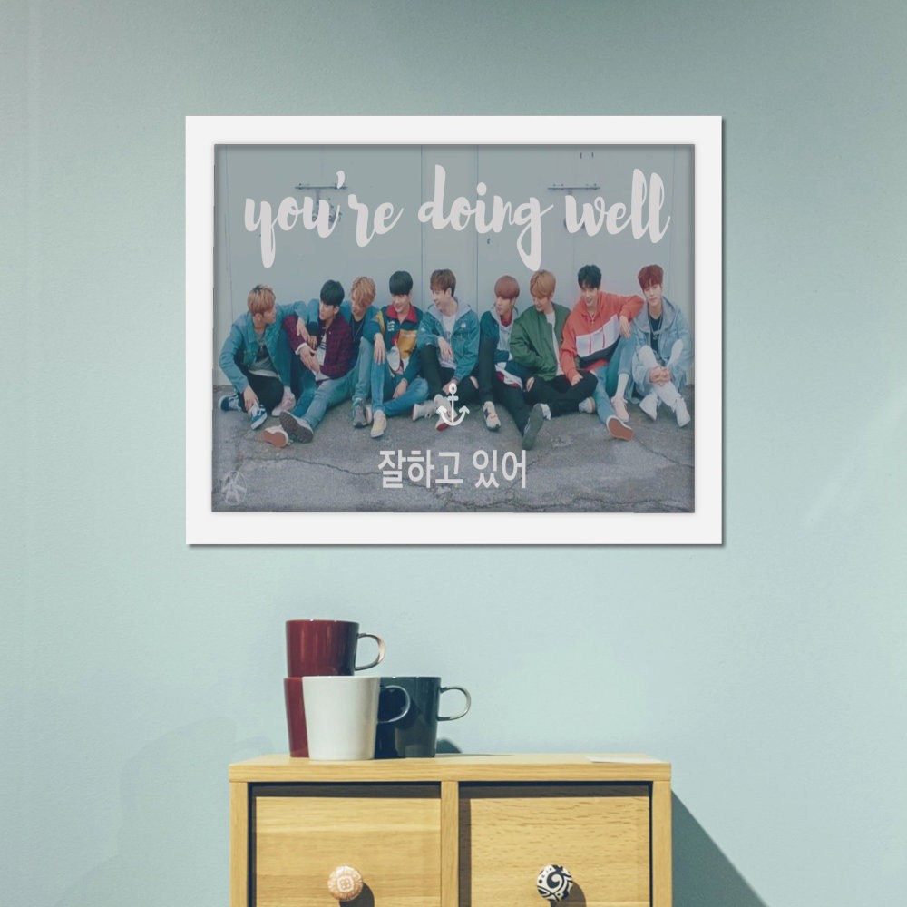 تابلو پینکمن طرح گروه استری کیدز استتیک Aesthetic Stray Kids 38 Jm