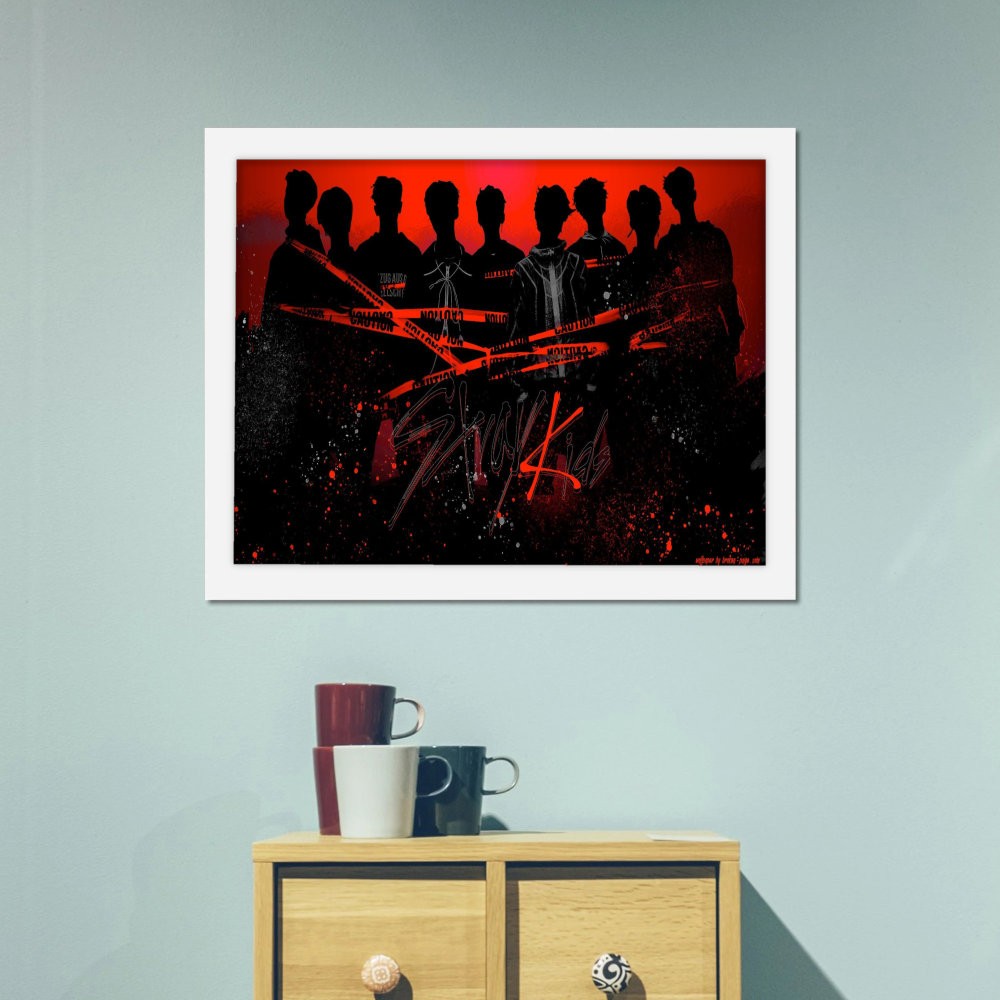 تابلو پینکمن طرح گروه استری کیدز استتیک Aesthetic Stray Kids 24 Jm