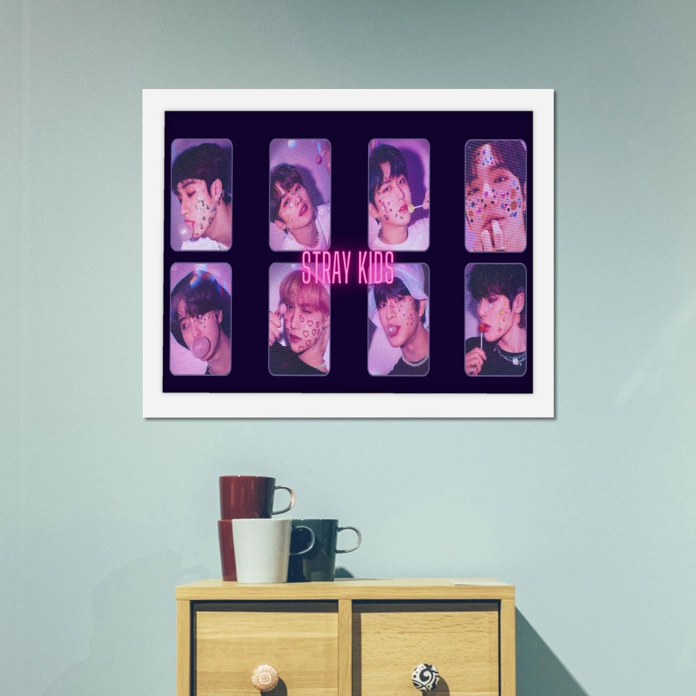تابلو پینکمن طرح گروه استری کیدز استتیک Aesthetic Stray Kids 10 Jm