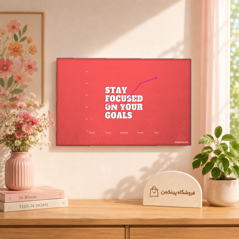 تابلو شاسی پینکمن طرح تمرکز روی هدفت - Focus On Your Goal کد Jm35