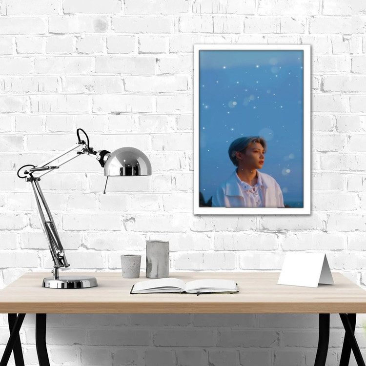 تابلو پینکمن طرح گروه استری کیدز آبی Stray Kids Blue 5 Jm