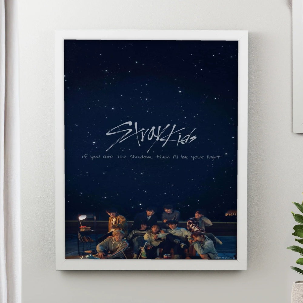 تابلو پینکمن طرح گروه استری کیدز آبی Stray Kids Blue 29 Jm