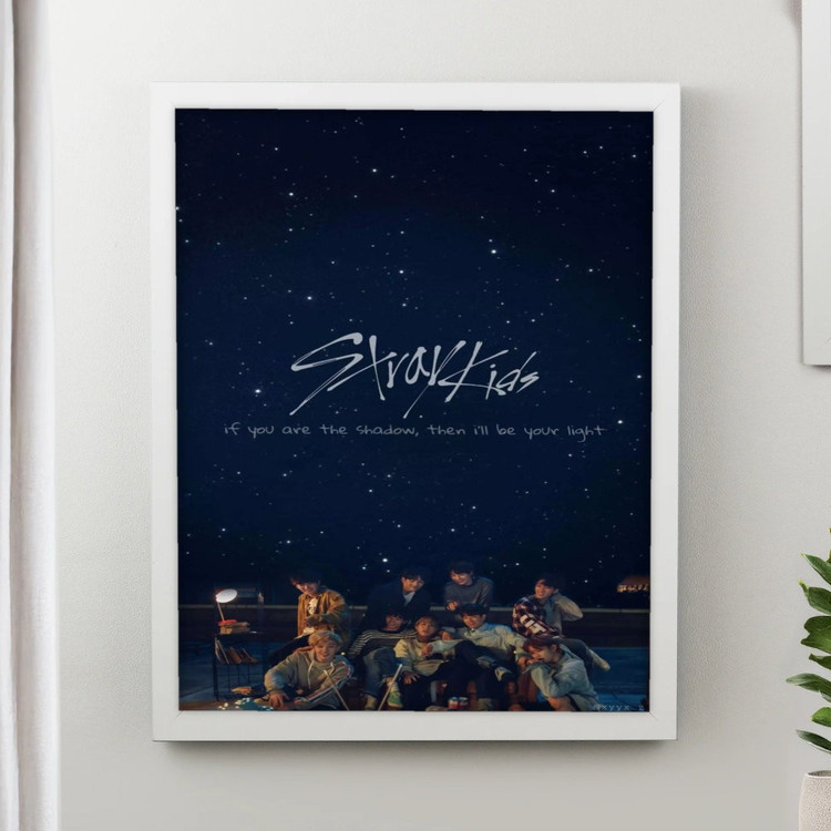 تابلو پینکمن طرح گروه استری کیدز آبی Stray Kids Blue 29 Jm