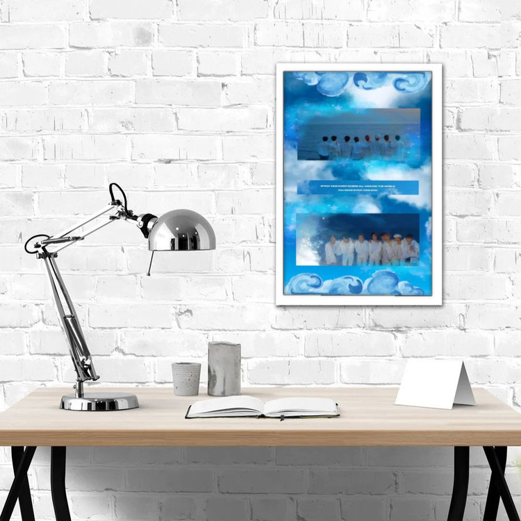 تابلو پینکمن طرح گروه استری کیدز آبی Stray Kids Blue 28 Jm