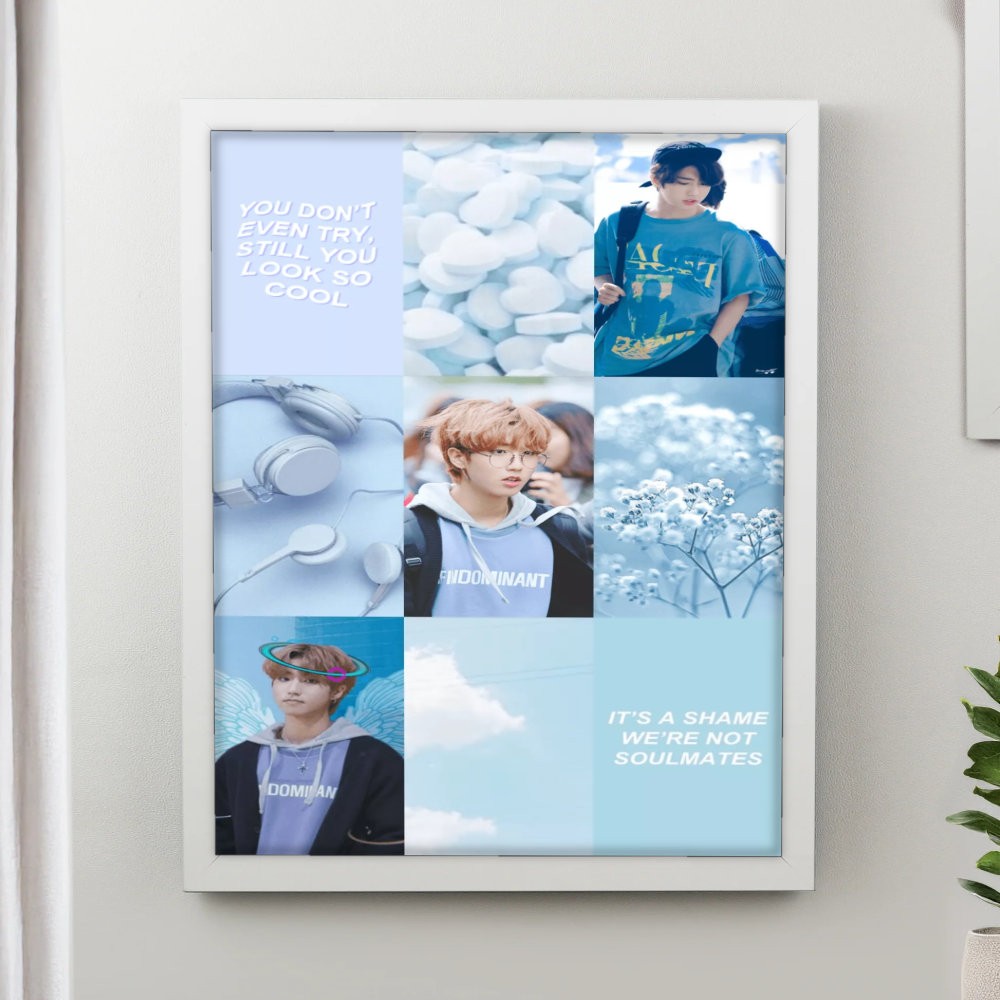 تابلو پینکمن طرح گروه استری کیدز آبی Stray Kids Blue 27 Jm