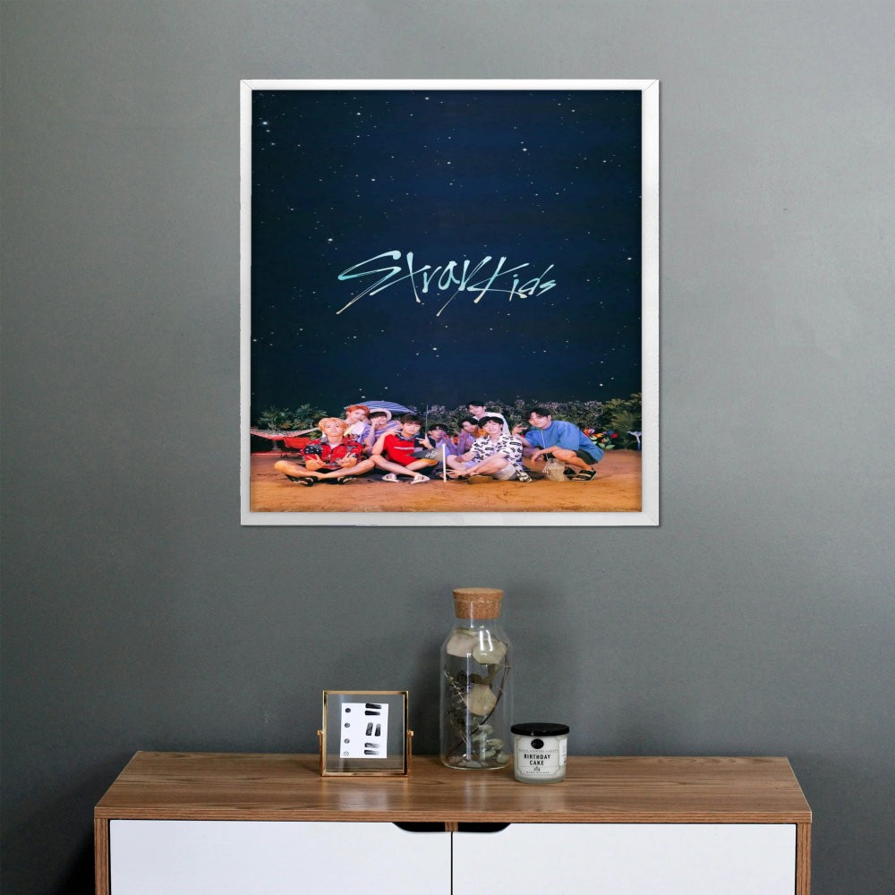 تابلو پینکمن طرح گروه استری کیدز آبی Stray Kids Blue 26 Jm