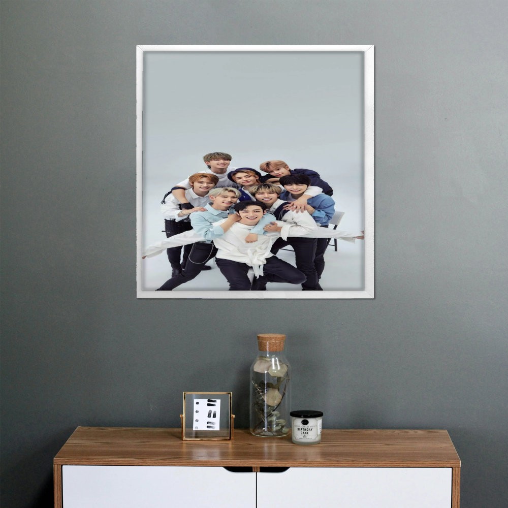 تابلو پینکمن طرح گروه استری کیدز آبی Stray Kids Blue 21 Jm