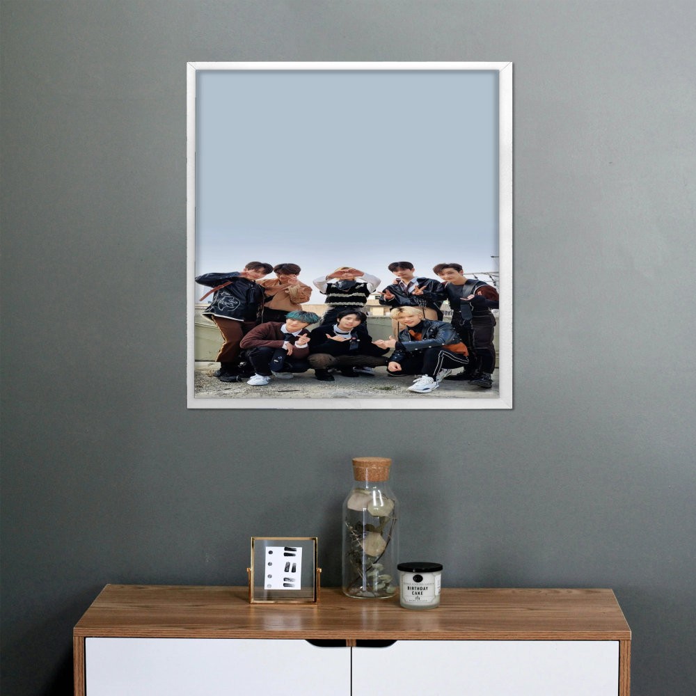 تابلو پینکمن طرح گروه استری کیدز آبی Stray Kids Blue 2 Jm