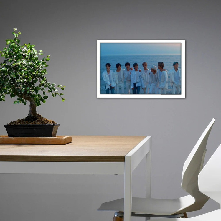 تابلو پینکمن طرح گروه استری کیدز آبی Stray Kids Blue 19 Jm