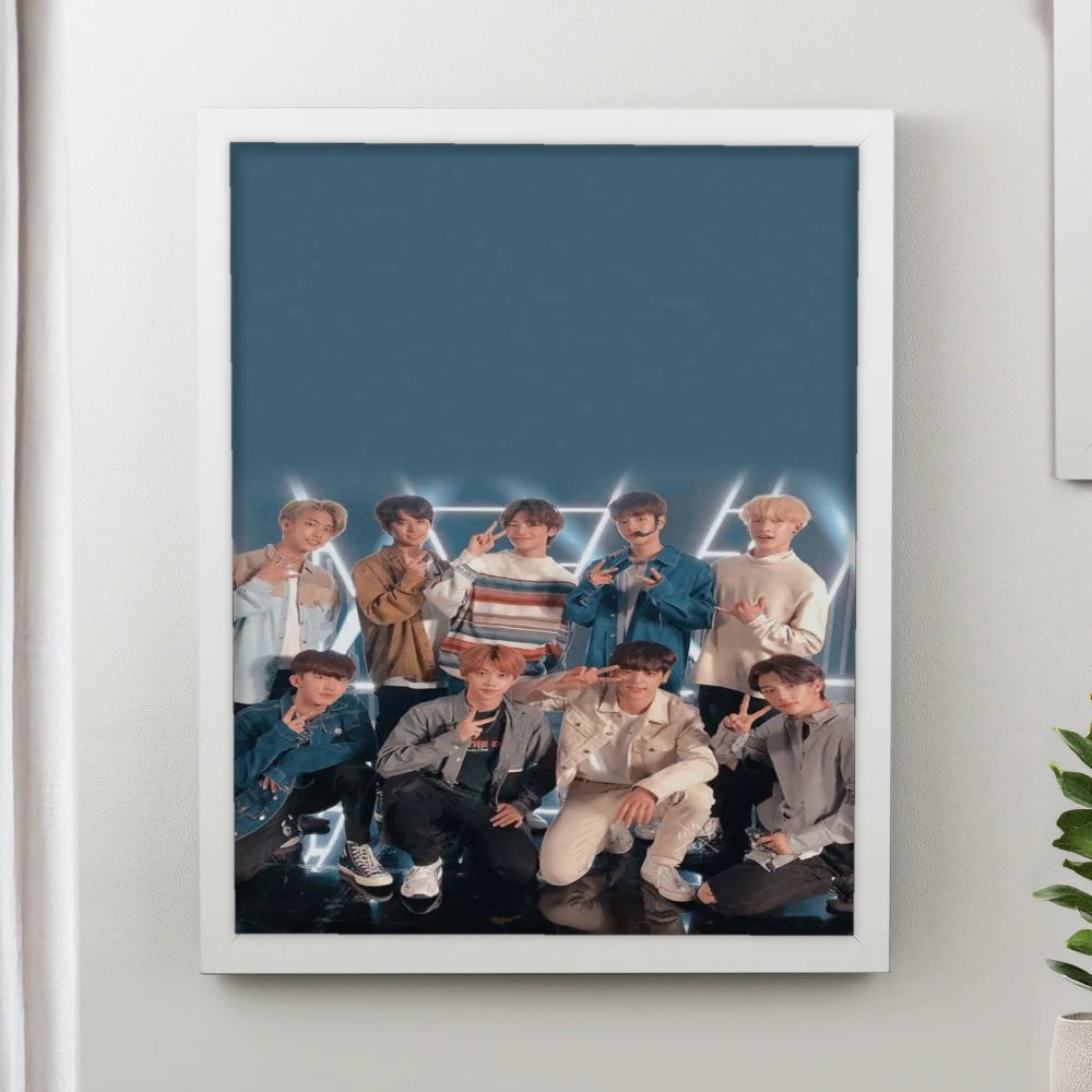 تابلو پینکمن طرح گروه استری کیدز آبی Stray Kids Blue 16 Jm