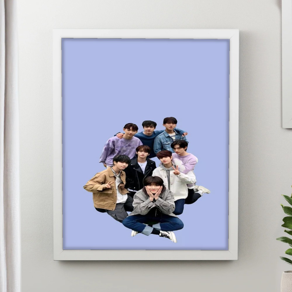 تابلو پینکمن طرح گروه استری کیدز آبی Stray Kids Blue 13 Jm