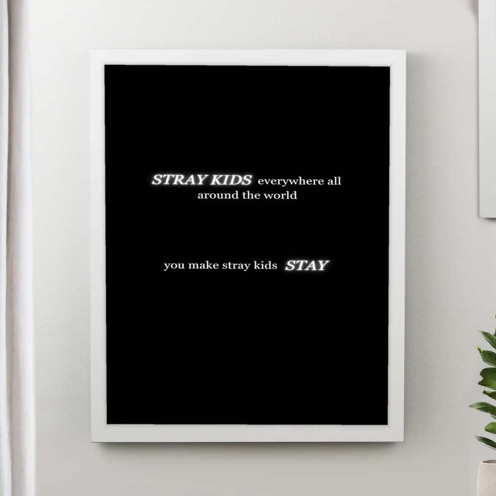 تابلو پینکمن طرح گروه استری کیدز You Make Stay You Make Stray Kids Stay 11 Jm