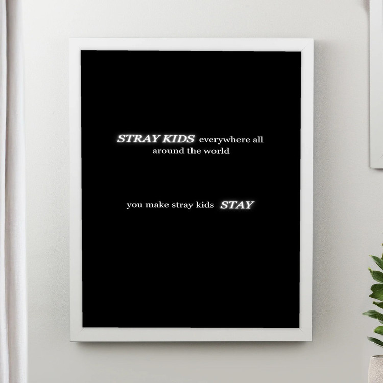 تابلو پینکمن طرح گروه استری کیدز You Make Stay You Make Stray Kids Stay 11 Jm