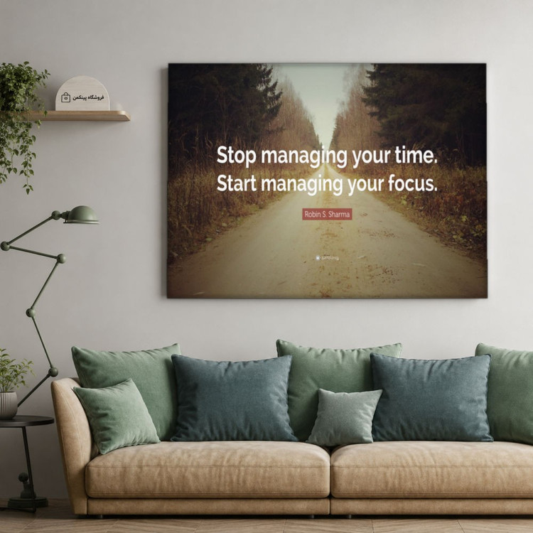 تابلو شاسی پینکمن طرح تمرکز جملات انگیزشی - Focus Quotes کد Jm64
