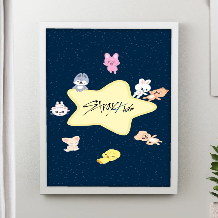 تابلو پینکمن طرح گروه استری کیدز Stray Kids 5 Jm