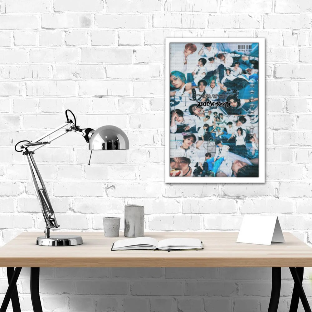 تابلو پینکمن طرح گروه استری کیدز LALALALA LALALALA Stray Kids 4 Jm