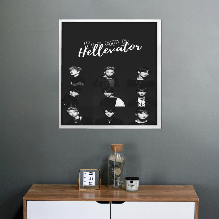 تابلو پینکمن طرح گروه استری کیدز Hellevator Hellevator Stray Kids 12 Jm