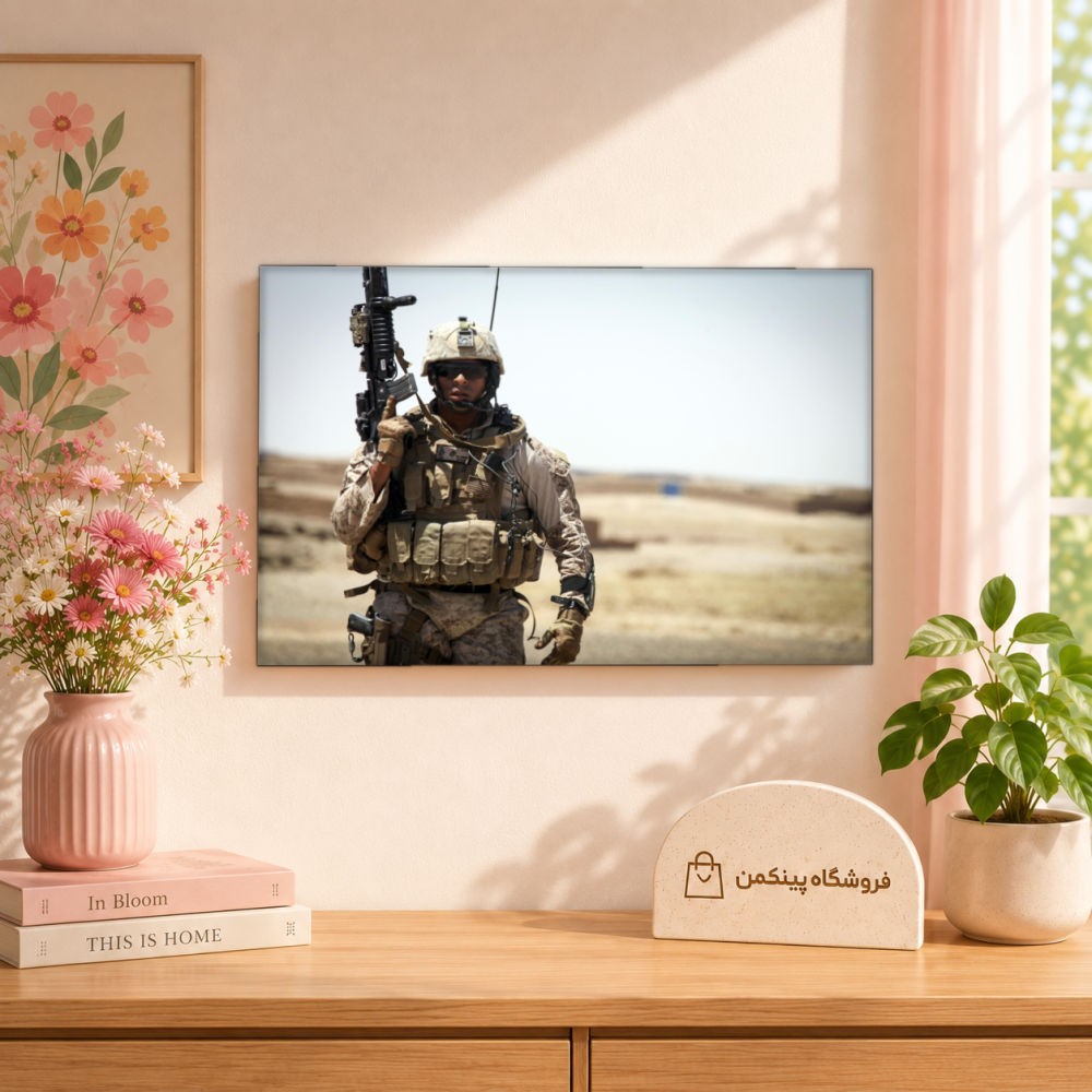 تابلو شاسی پینکمن طرح تفنگداران دریایی - Marines Laptop کد Jm 4