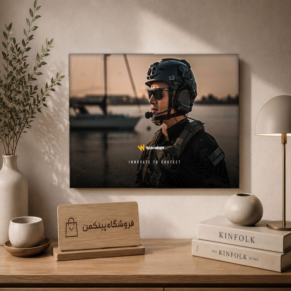 تابلو شاسی پینکمن طرح تفنگداران دریایی - Marines Laptop کد Jm 34