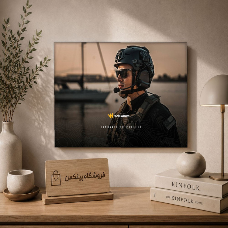 تابلو شاسی پینکمن طرح تفنگداران دریایی - Marines Laptop کد Jm 34