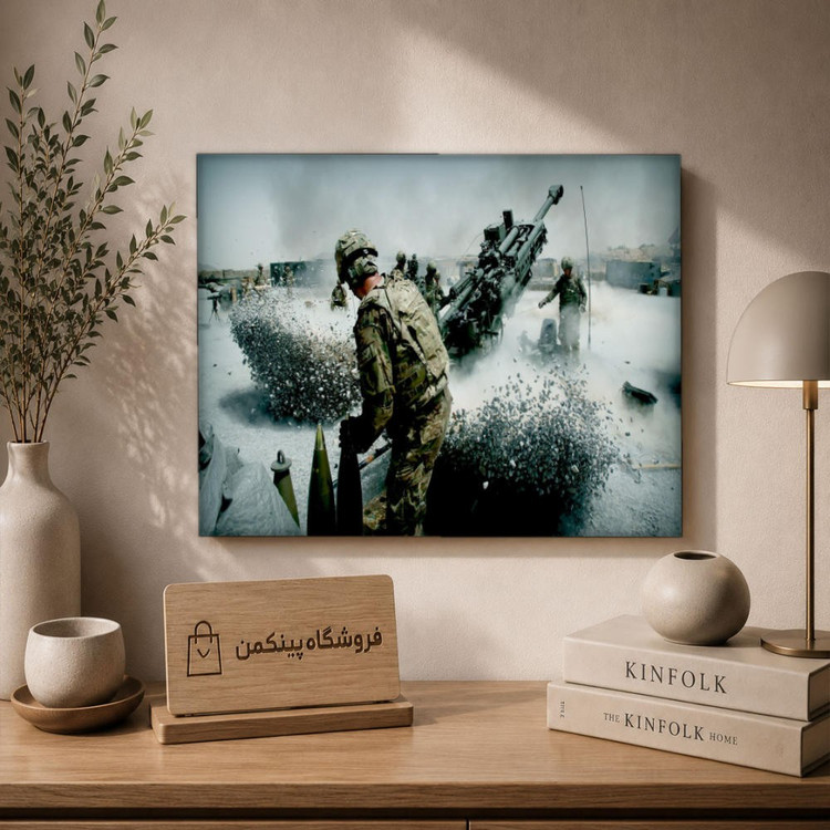تابلو شاسی پینکمن طرح تفنگداران دریایی - Marines Laptop کد Jm 27