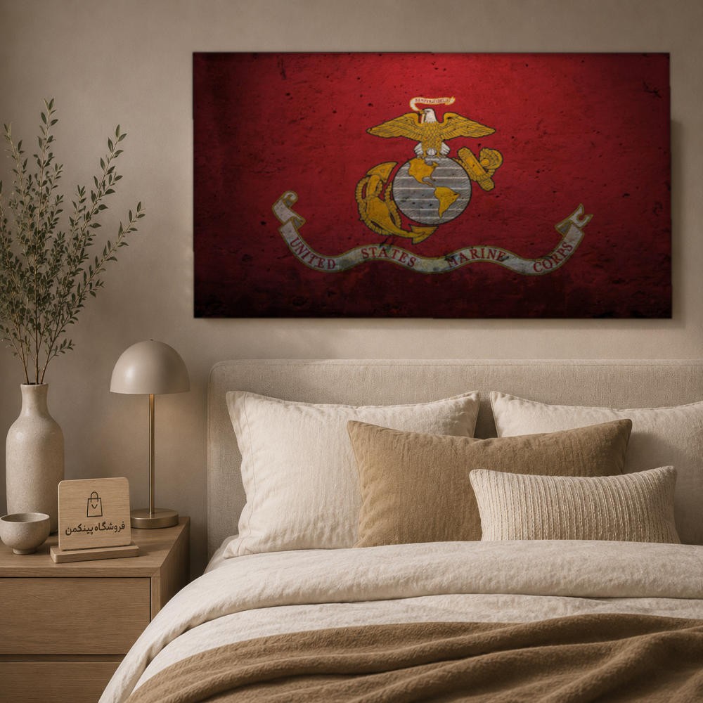 تابلو شاسی پینکمن طرح تفنگداران دریایی - Marines Laptop کد Jm 11