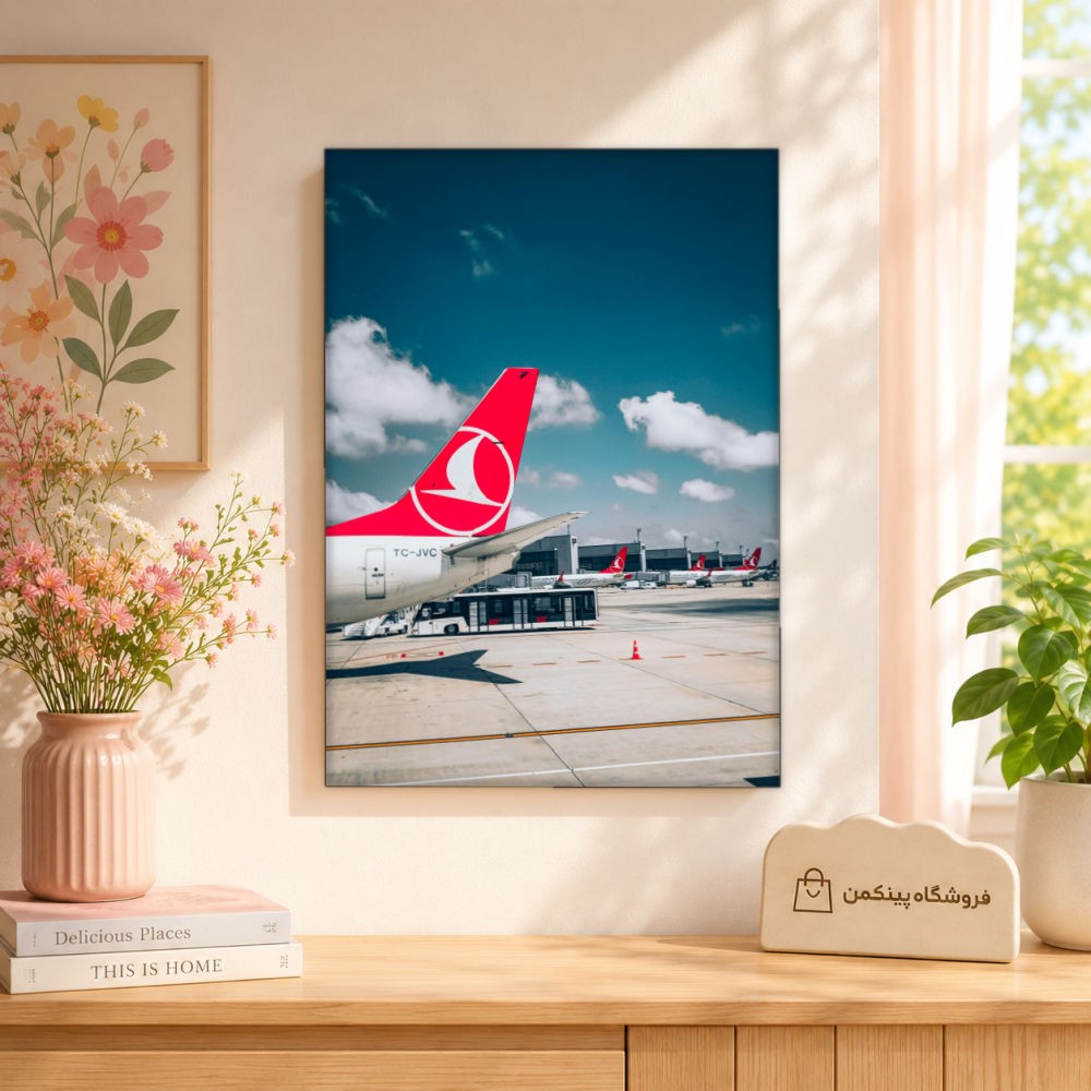 تابلو شاسی پینکمن طرح ترکیش ایرلاینز - Turkish Airlines 4k کد Jm35