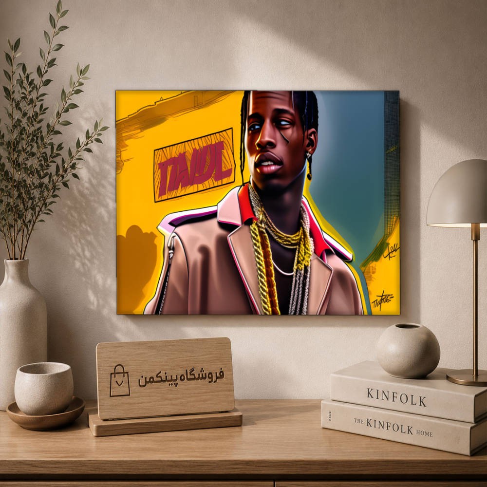 تابلو شاسی پینکمن طرح تراویس اسکات یوتوپیا تراویس اسکات - Travis Scott Utopia Desktop کد Jm 10