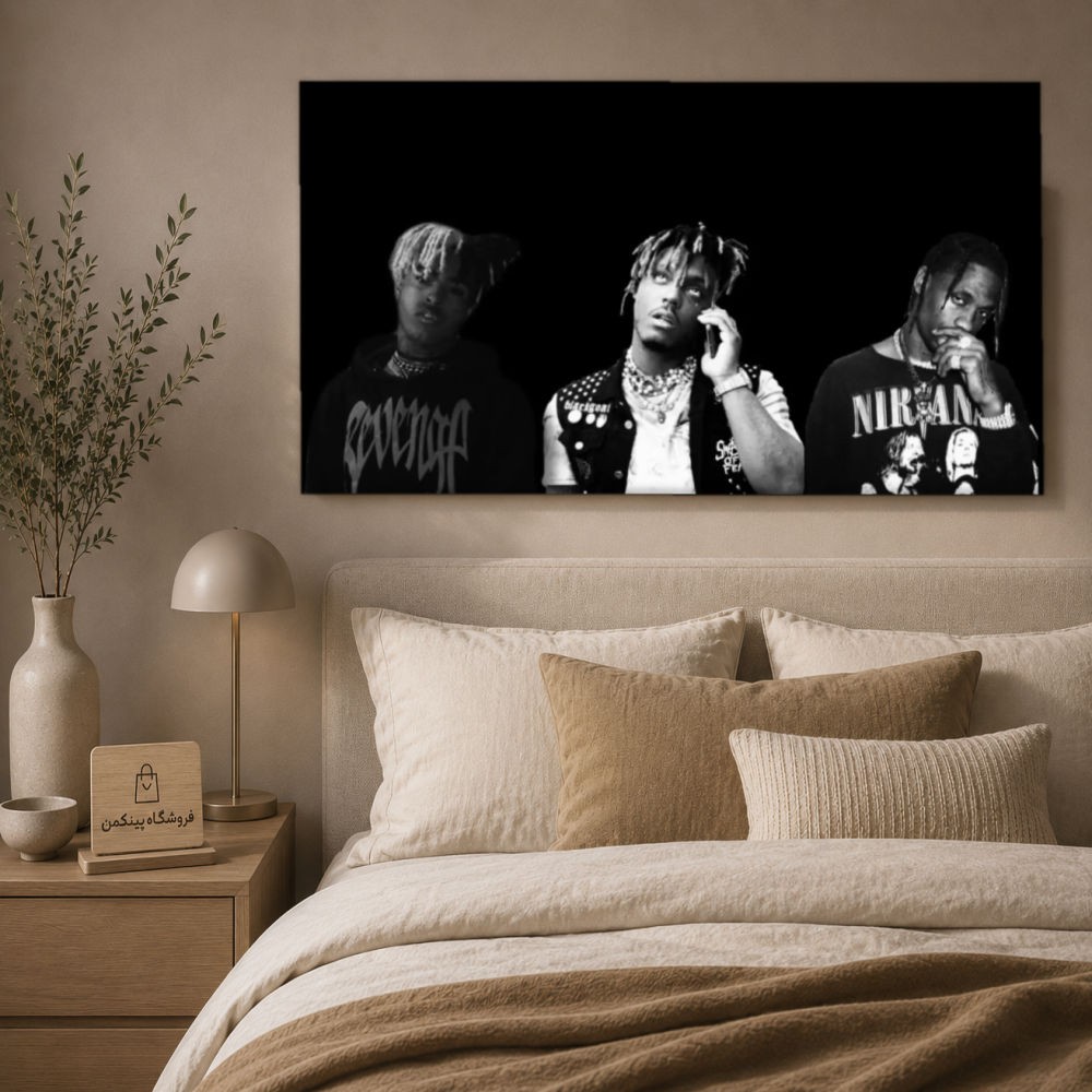 تابلو شاسی پینکمن طرح تراویس اسکات و Juice Wrld - Travis Scott And Juice Wrld کد Jm 9