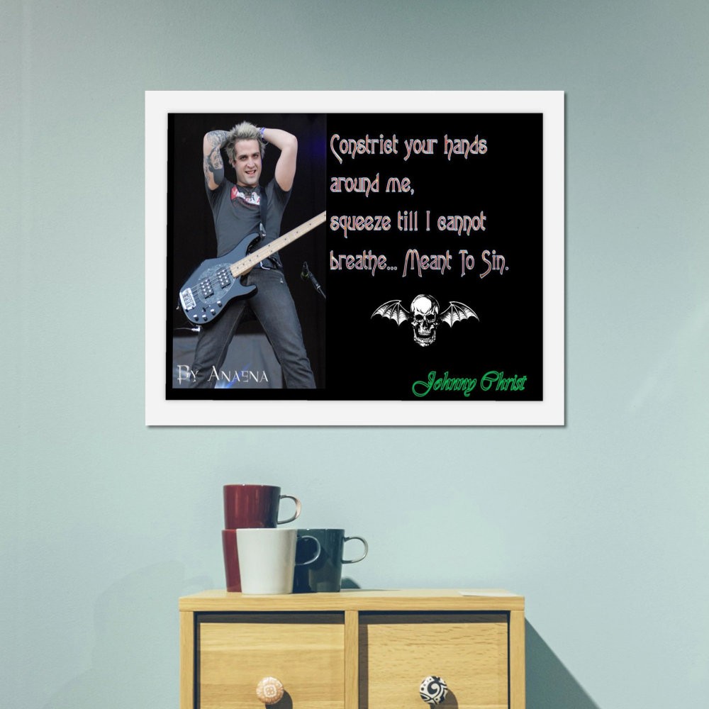 تابلو پینکمن طرح گروه Avenged Sevenfold Avenged Sevenfold Rev Avenged Sevenfold The Rev 40 Jm