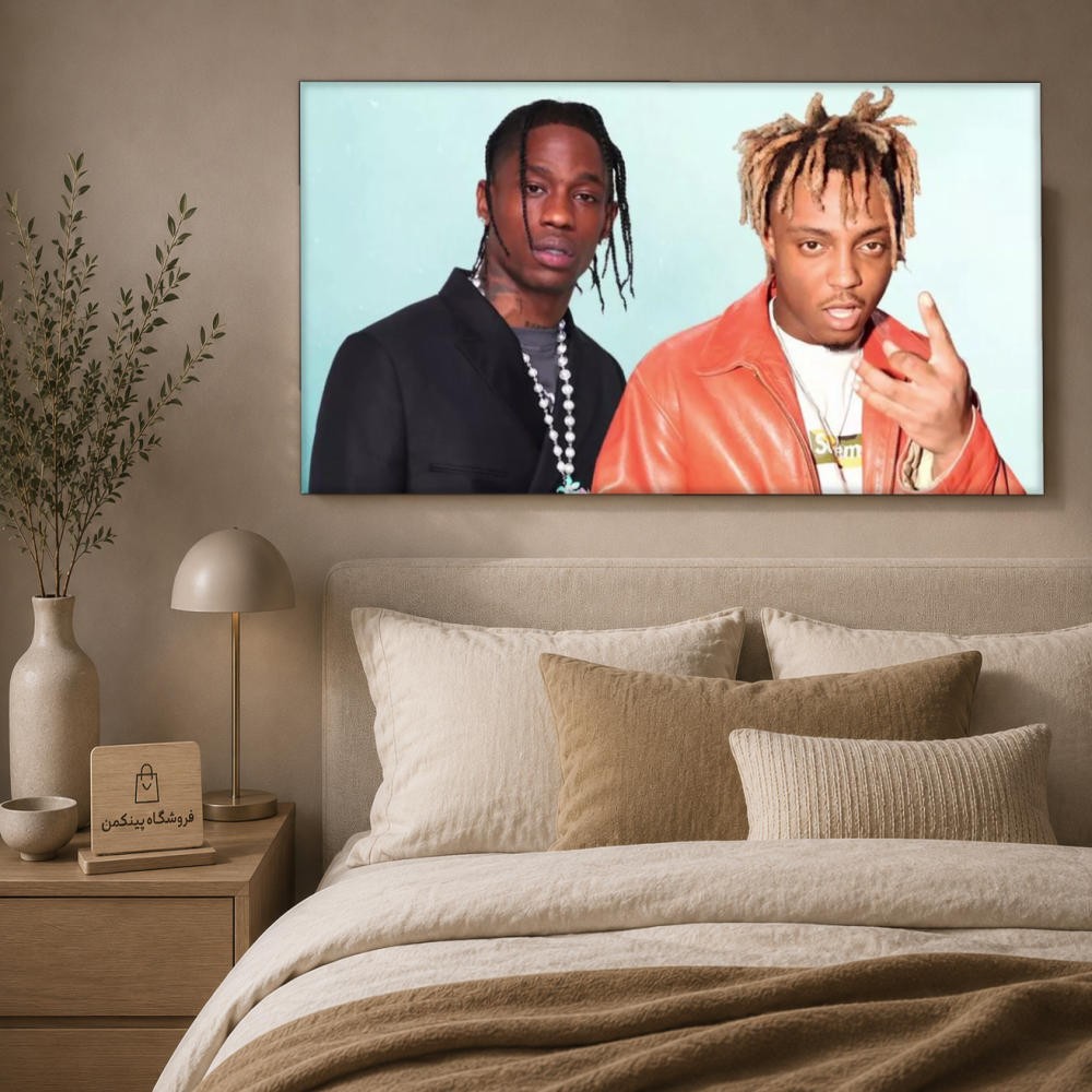 تابلو شاسی پینکمن طرح تراویس اسکات و Juice Wrld - Travis Scott And Juice Wrld کد Jm 8