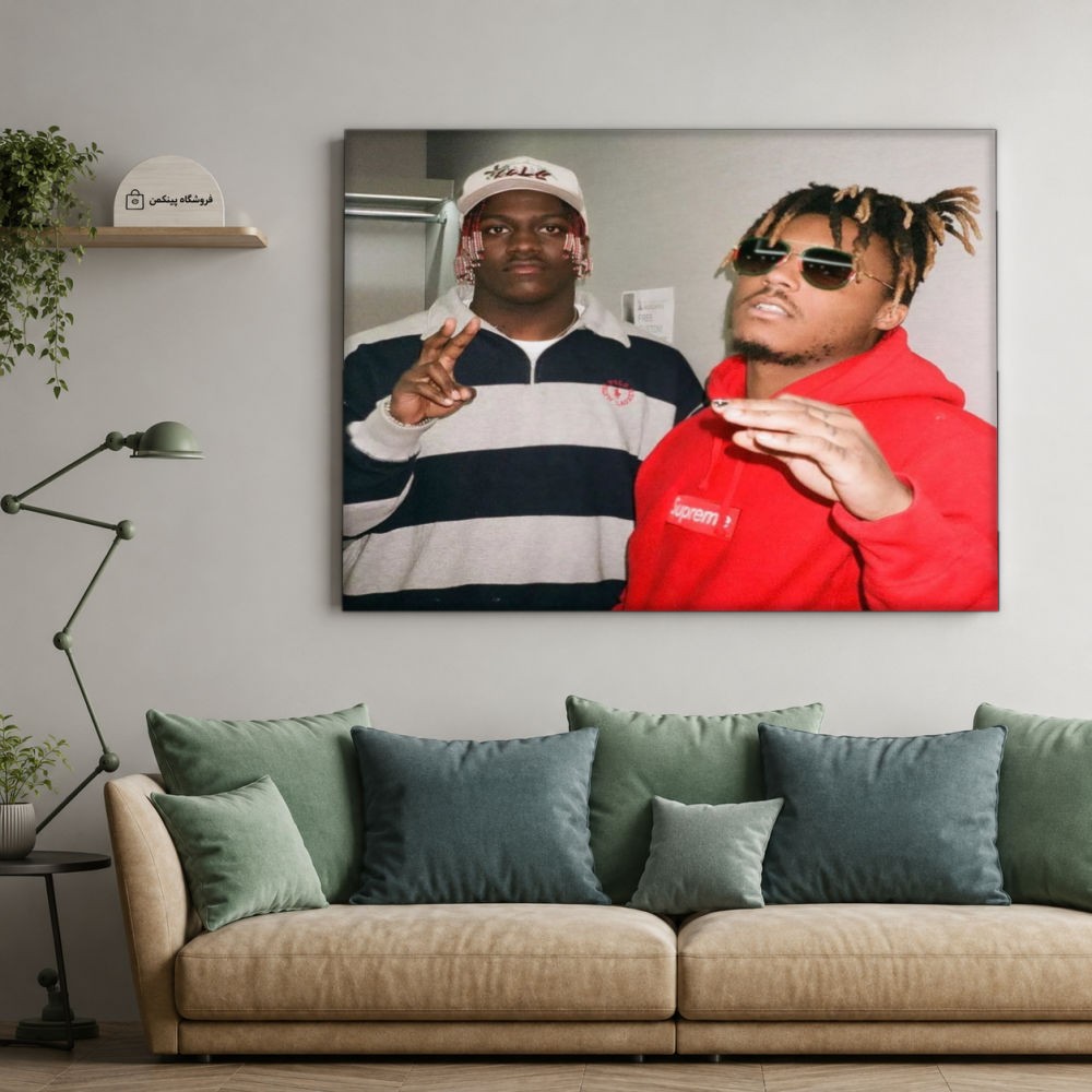 تابلو شاسی پینکمن طرح تراویس اسکات و Juice Wrld - Travis Scott And Juice Wrld کد Jm 11