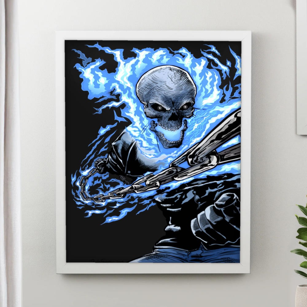 تابلو پینکمن طرح کمیک گوست رایدر Ghost Rider Comics 7 Jm