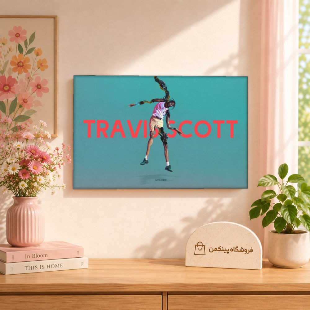تابلو شاسی پینکمن طرح تراویس اسکات نسخه یازدهم - Travis Scott Macbook کد Jm 32