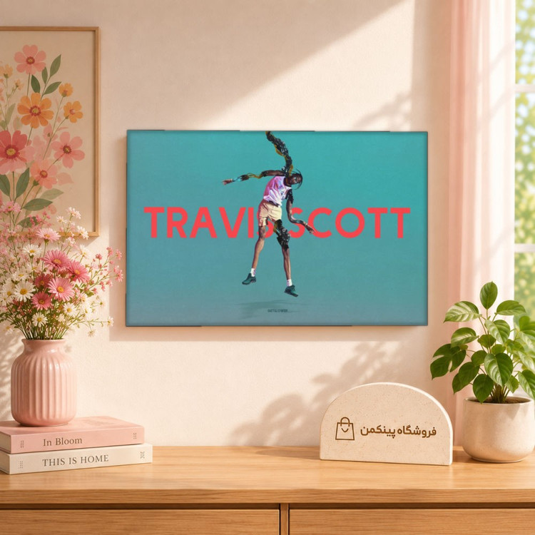 تابلو شاسی پینکمن طرح تراویس اسکات نسخه یازدهم - Travis Scott Macbook کد Jm 32