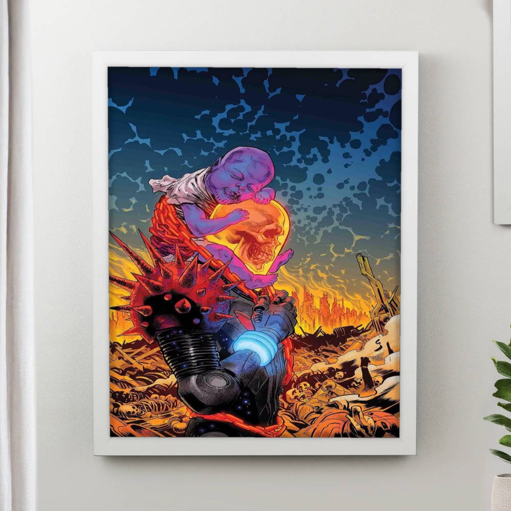 تابلو پینکمن طرح کمیک گوست رایدر Ghost Rider Comics 4 Jm