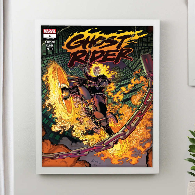 تابلو پینکمن طرح کمیک گوست رایدر Ghost Rider Comics 17 Jm