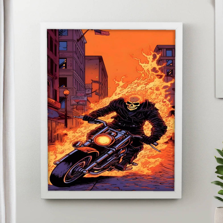 تابلو پینکمن طرح کمیک گوست رایدر Ghost Rider Comics 14 Jm