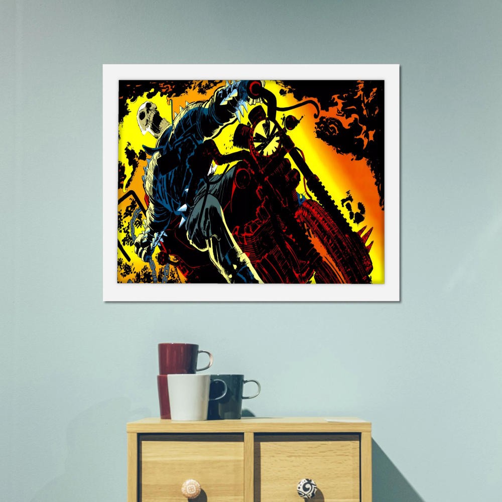 تابلو پینکمن طرح کمیک گوست رایدر Ghost Rider Comics 10 Jm