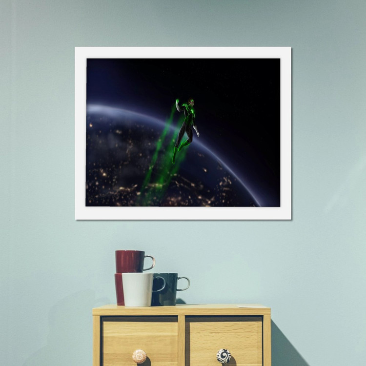 تابلو پینکمن طرح کمیک گرین لنترن Comic Green Lantern 6 Jm