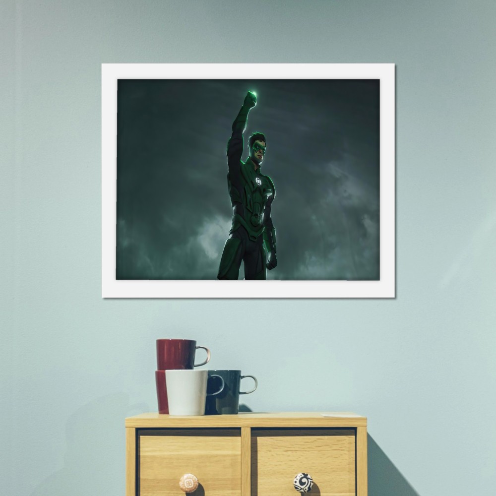 تابلو پینکمن طرح کمیک گرین لنترن Comic Green Lantern 4 Jm
