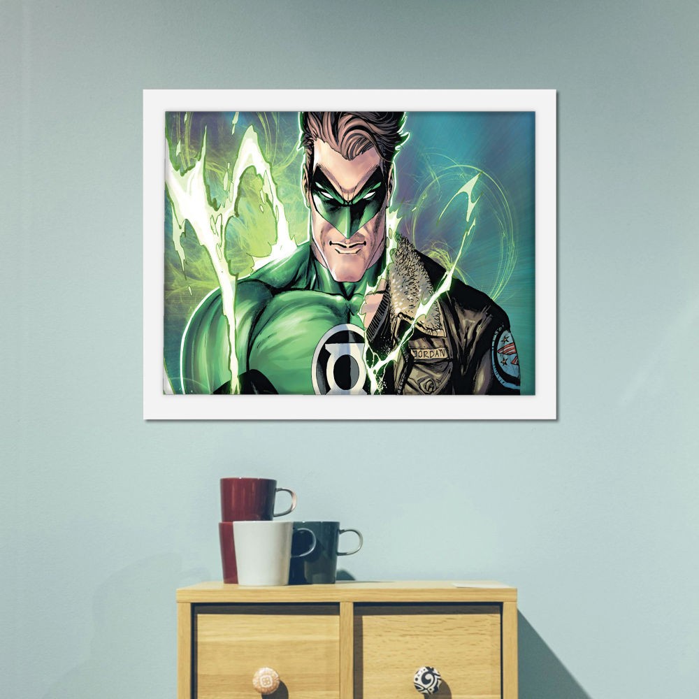 تابلو پینکمن طرح کمیک گرین لنترن Comic Green Lantern 3 Jm