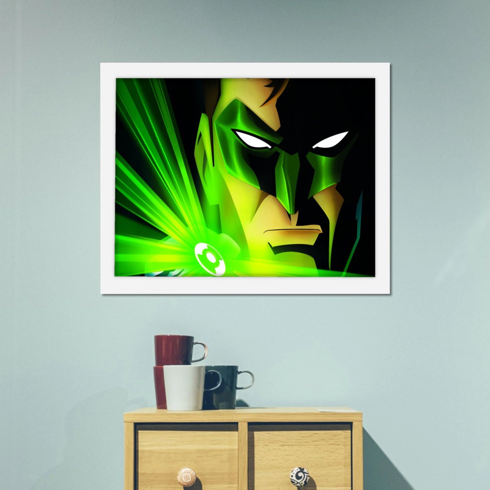 تابلو پینکمن طرح کمیک گرین لنترن Comic Green Lantern 2 Jm