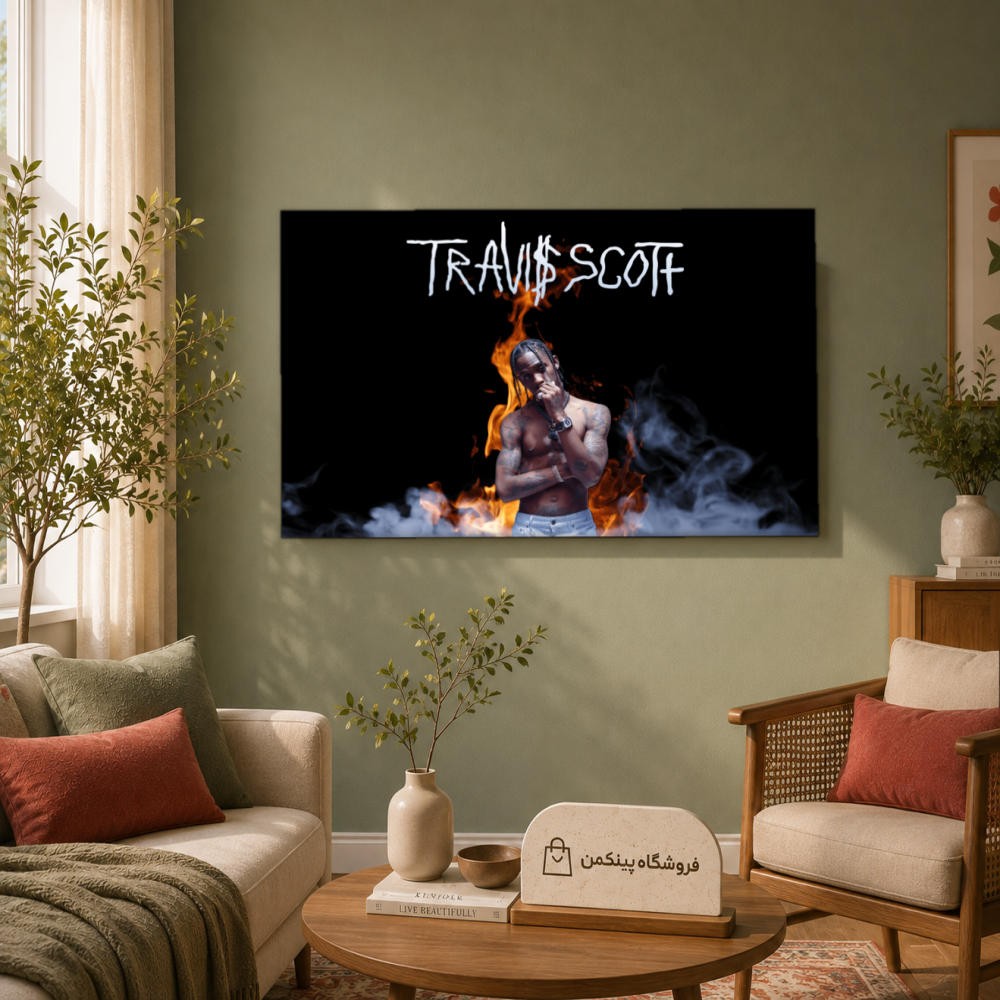 تابلو شاسی پینکمن طرح تراویس اسکات نسخه چهارم - Travis Scott کد Jm 4